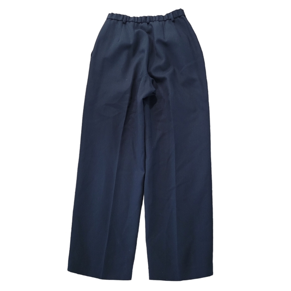Vintage Pendleton 100% Virgin Wool Navy Blue Womens Pants Trousers Size 8 - Picture 4 of 5